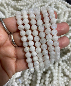 Moonstone Beaded Crystal Bracelet