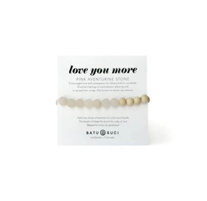 Love you more Diffuser Bracelet with Pink Aventurine