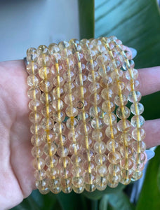 Citrine Beaded Crystal Bracelet