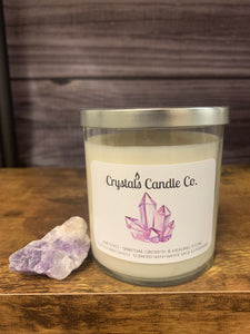 Amethyst Crystal Candle